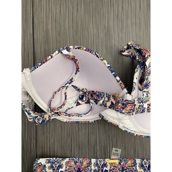 Nicole Miller Two Piece Blue Patterned Print Size 3X NWOT - Picture 6 of 11